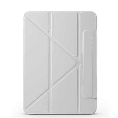 Keinonahkainen kotelo jalustalla ja magneeteilla iPad Air 13 2024 - harmaa
