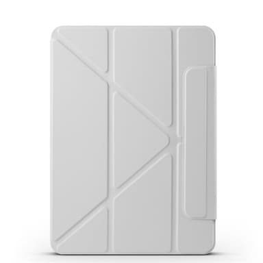 Keinonahkakotelo jalustalla ja magneeteilla iPad Pro 11 2022 / 2021 / 2020 - harmaa