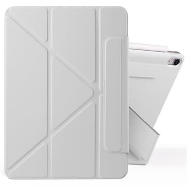 Keinonahkainen kotelo jalustalla ja magneeteilla iPad Air 13 2024 - harmaa