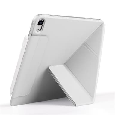 Keinonahkainen kotelo jalustalla ja magneeteilla iPad Air 13 2024 - harmaa