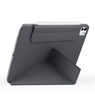 Keinonahkakotelo jalustalla ja magneeteilla iPad Pro 12.9 2022 / 2021 / 2020 - Svart