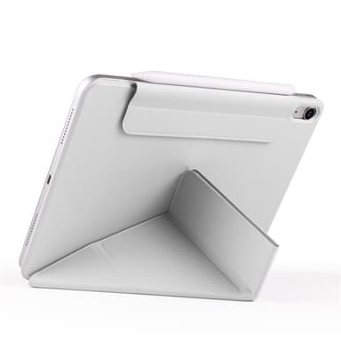 Keinonahkainen kotelo jalustalla ja magneeteilla iPad Air 13 2024 - harmaa