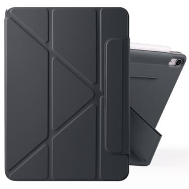 Keinonahkakotelo jalustalla ja magneeteilla iPad Air 13 2024 - Svart