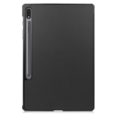 Kolminkertainen teline älykotelo Samsung Galaxy Tab S7 Plus -puhelimelle - musta