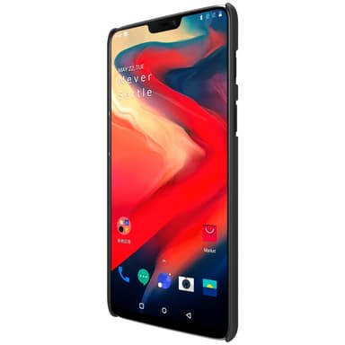 NILLKIN Super Frosted Shield kova muovikotelo OnePlus 6: lle - musta