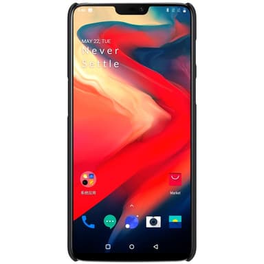 NILLKIN Super Frosted Shield kova muovikotelo OnePlus 6: lle - musta