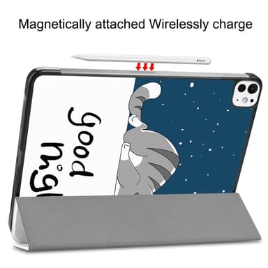 iPad Pro 11 (2024) Kotelo Auto Herää / Nuku Kolminkertainen Taittojalusta Tabletin Suoja - Cat