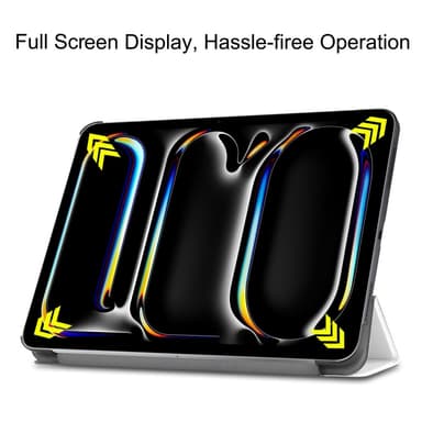 iPad Pro 11 (2024) Kotelo Auto Herää / Nuku Kolminkertainen Taittojalusta Tabletin Suoja - Cat