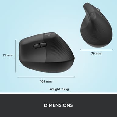 Logitech Lift Vertical langaton hiiri (grafiitti)