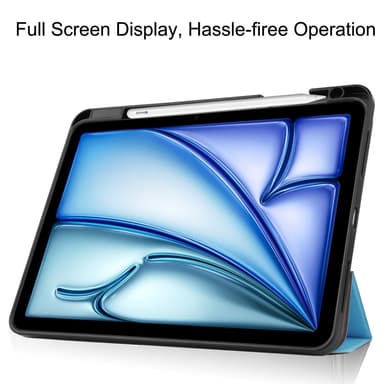 iPad Air 11 (2024) Kolminkertainen Teline Tabletin Suojakuori Kynäpidikkeellä