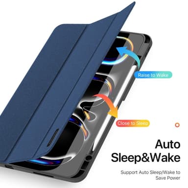 DUX DUCIS Domo iPad Pro 13 (2024) Kolminkertainen jalusta - Blue