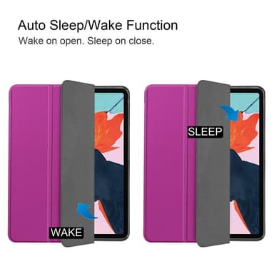 Apple iPad Air (2020) (2022) Kolminkertainen jalusta tablettikotelo - violetti