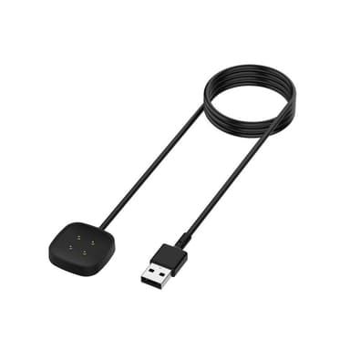 Laturin vaihto Fitbit Versa 3/Sense - Musta