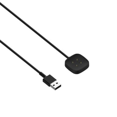 Laturin vaihto Fitbit Versa 3/Sense - Musta