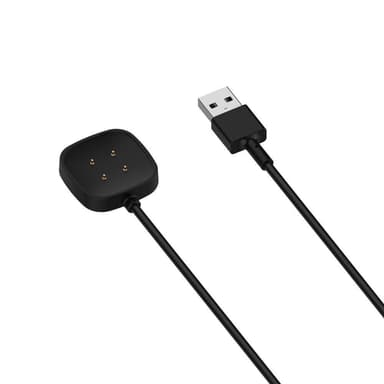 Laturin vaihto Fitbit Versa 3/Sense - Musta