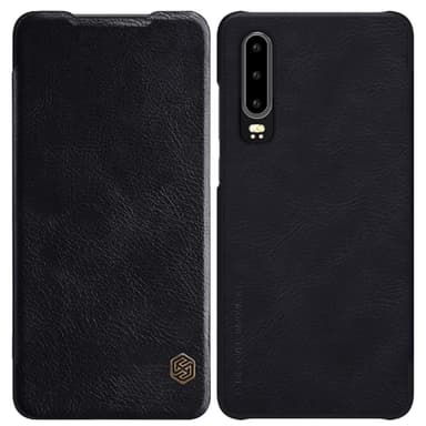 NILLKIN Qin -sarjan nahkakotelo Huawei P30 - musta
