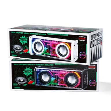 Bluetooth-kaksoissarvikaiutin RGB-kevyt subwoofer-musiikkisoitin