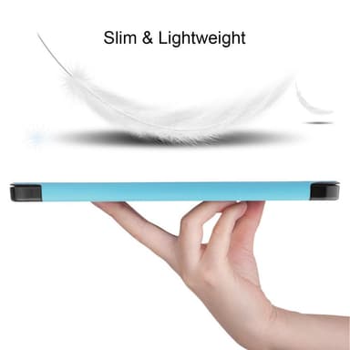 Apple iPad Air (2020) (2022) Kolminkertainen jalusta tablettikotelo - vaaleansininen