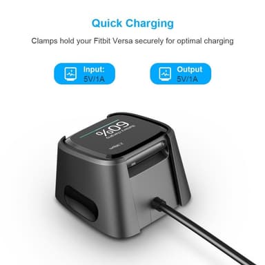 USB-latauskaapelin teline Fitbit Versa Smart Watchille