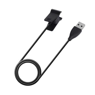100cm korvaava USB-latauskaapeli Fitbit Alta - musta