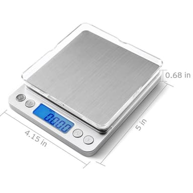 2000 g/0,1 g digitaalinen taskuvaaka korut keittiöruokavaaka