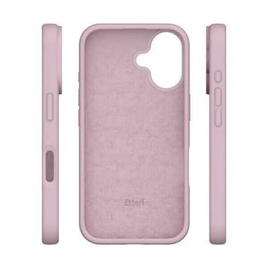 Etteri Silikonikuori iPhone 16 Plus - vaaleanpunainen