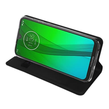DUX DUCIS Skin Pro Series Jalusta Käännettävä Suojakotelo Motorola Moto G7 Plus - Musta