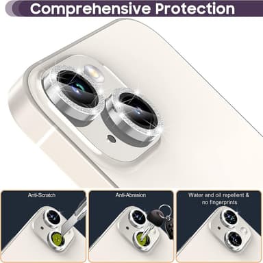iPhone 15 / 15 Plus Ring Circle Lens -elokuvasetti Glitter