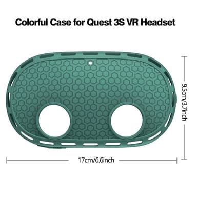 Meta Quest 3S -suojakotelolle, VR-kuulokemikrofonille, silikonisuoja