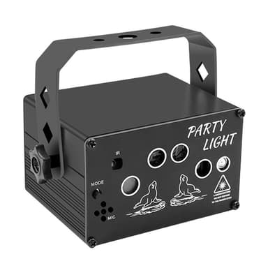 Laservalon salamavalo Ääniaktivoitu Remote Disco Party
