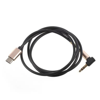 UCB C - AUX 3,5mm kaapeli 1 metri - Musta