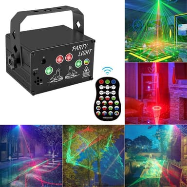 Laservalon salamavalo Ääniaktivoitu Remote Disco Party
