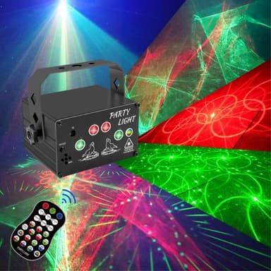 Laservalon salamavalo Ääniaktivoitu Remote Disco Party