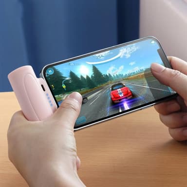 5000mAh kannettava puhelimen laturi USB-C taskulampulla