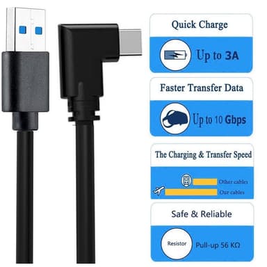 Oculus Quest VR -linkkikaapeli USB3.0 - C-tyypin datakaapeli 5m