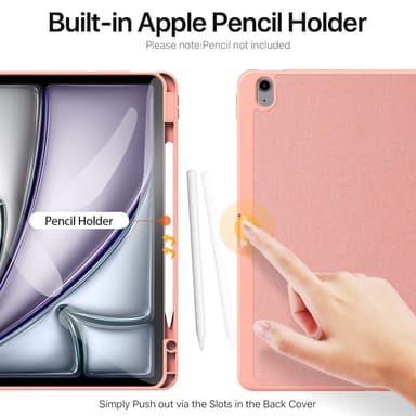 DUX DUCIS Domo iPad Air 13 (2024) Kolminkertainen jalusta - Pink