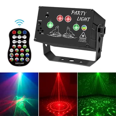 Laservalon salamavalo Ääniaktivoitu Remote Disco Party
