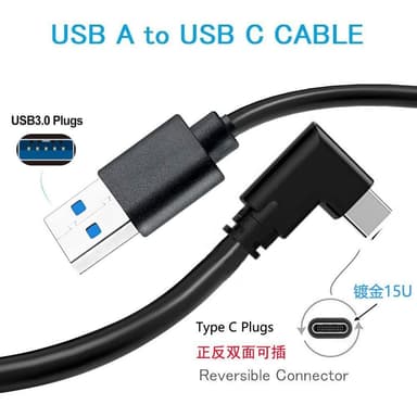 Oculus Quest VR -linkkikaapeli USB3.0 - C-tyypin datakaapeli 5m