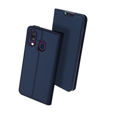 Samsung Galaxy A40 DUX DUCIS Skin Pro -sarjan teline kääntökotelo - tummansininen