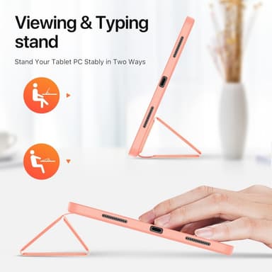 DUX DUCIS Domo iPad Air 13 (2024) Kolminkertainen jalusta - Pink