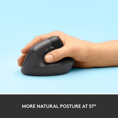 Logitech Lift Vertical langaton hiiri (grafiitti)