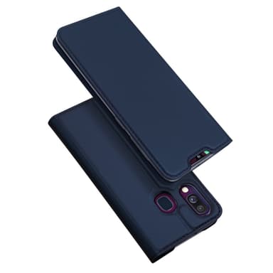 Samsung Galaxy A40 DUX DUCIS Skin Pro -sarjan teline kääntökotelo - tummansininen