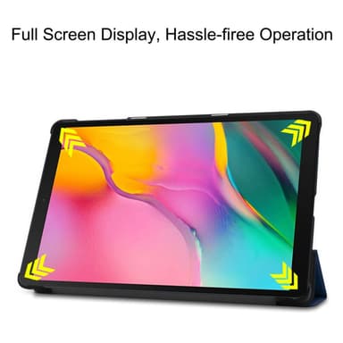 Kolminkertainen telinekotelo Samsung Galaxy Tab A 10.1 2019 - Tummansininen