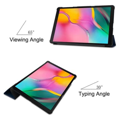 Kolminkertainen telinekotelo Samsung Galaxy Tab A 10.1 2019 - Tummansininen