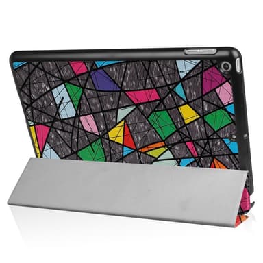 iPad 9.7 (2018)/9.7 (2017) Kolminkertainen jalustakotelo - geometrinen