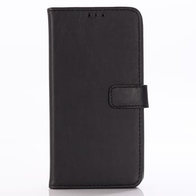 Crazy Horse Texture Retro Flip -kotelo LG G8 ThinQ: lle - musta