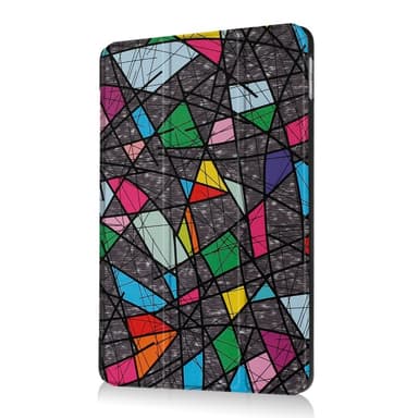 iPad 9.7 (2018)/9.7 (2017) Kolminkertainen jalustakotelo - geometrinen