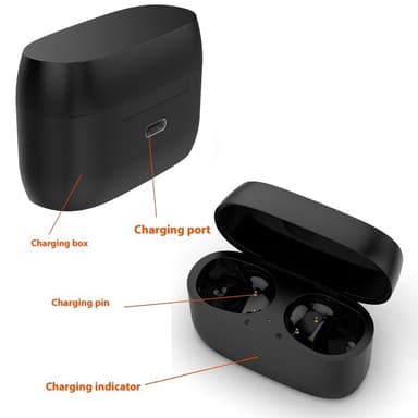 Jabra Elite 85t -nappikuulokkeille Latauslokero Latauskaapeli
