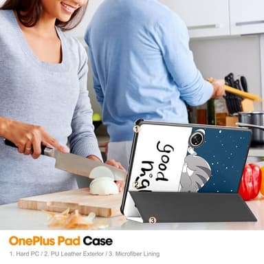 OnePlus Pad Trifold Stand -tabletin suojakotelolle - kissa