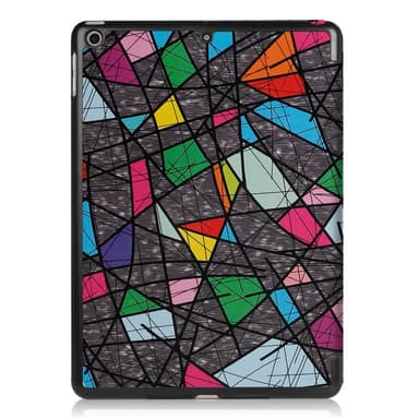 iPad 9.7 (2018)/9.7 (2017) Kolminkertainen jalustakotelo - geometrinen
